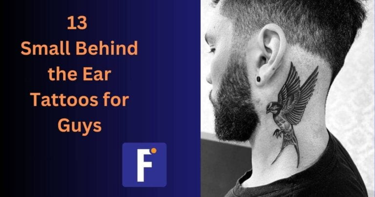 Small Behind the Ear Tattoos for Guys