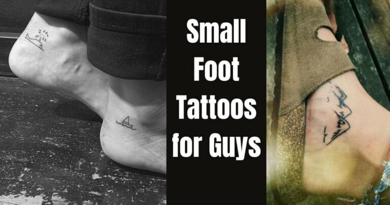 Small Foot Tattoos for guys