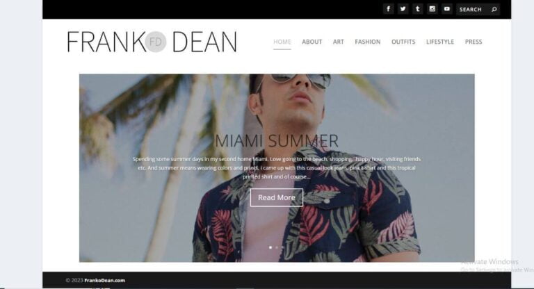 Franko Dean Street Fashion Lifestyle Blogger